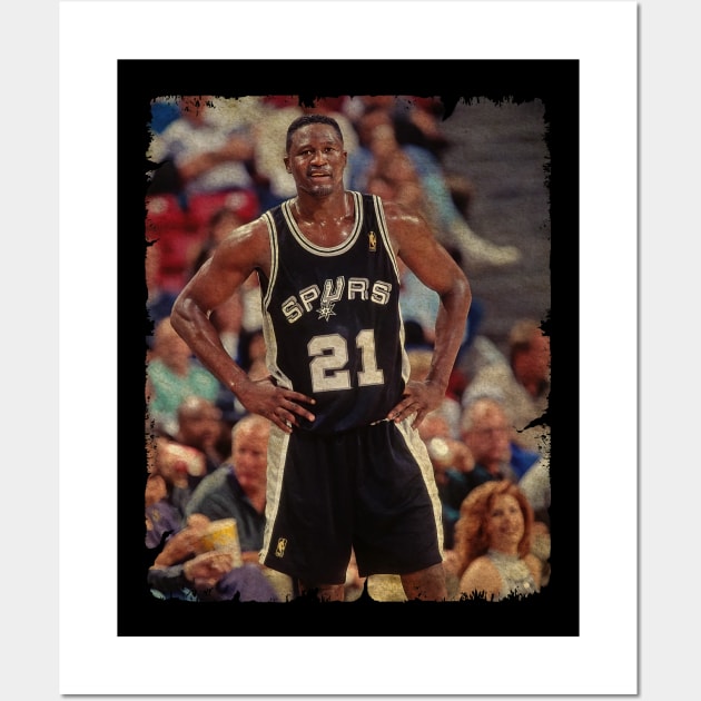 Dominique Wilkins - San Antonio Spurs '1997' Wall Art by Wendyshopart